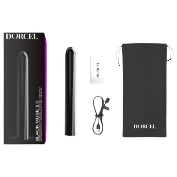 Dorcel Black Muse 2.0 - oppladbar stangvibrator (svart)