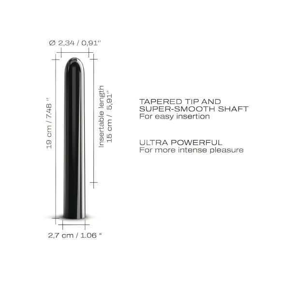 Dorcel Black Muse 2.0 - oppladbar stangvibrator (svart)