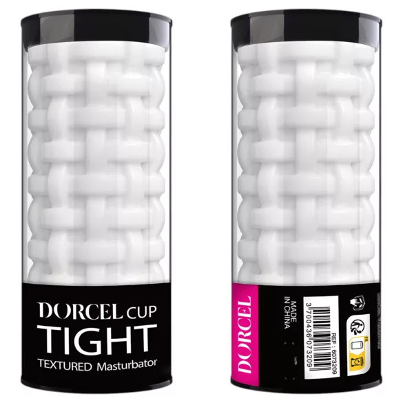 Dorcel Cup Tight - masturbator for menn med perleteksturert kanal (hvit)
