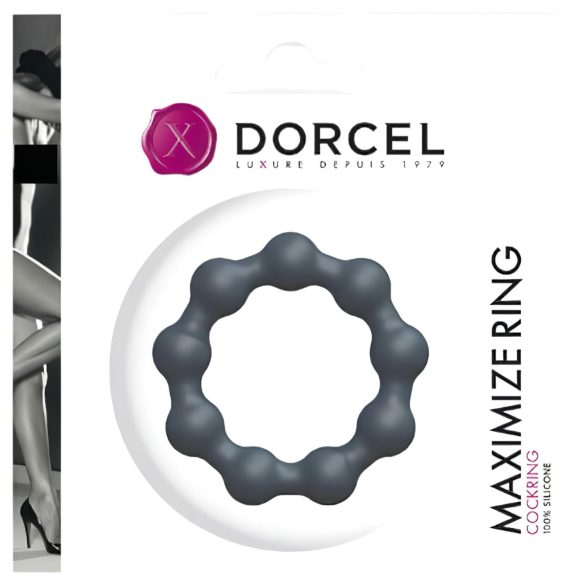 Dorcel Maximize - Kuleformet silikon penisring (grå)