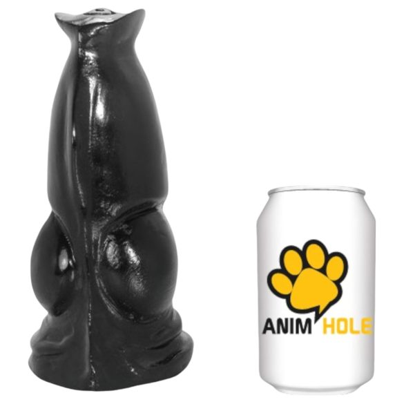 AnimHole Wolf - ulvepenis dildo - 21 cm (svart)
