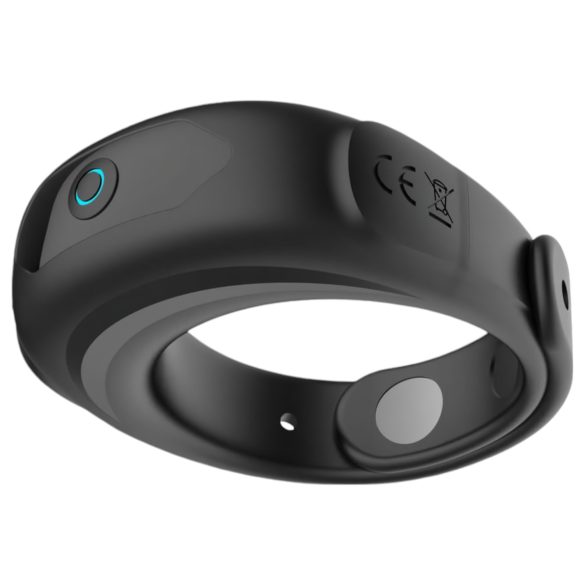 Funny Me - Justerbar oppladbar penisring med vibrasjon (svart)