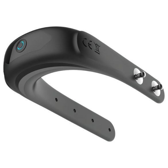 Funny Me - Justerbar oppladbar penisring med vibrasjon (svart)