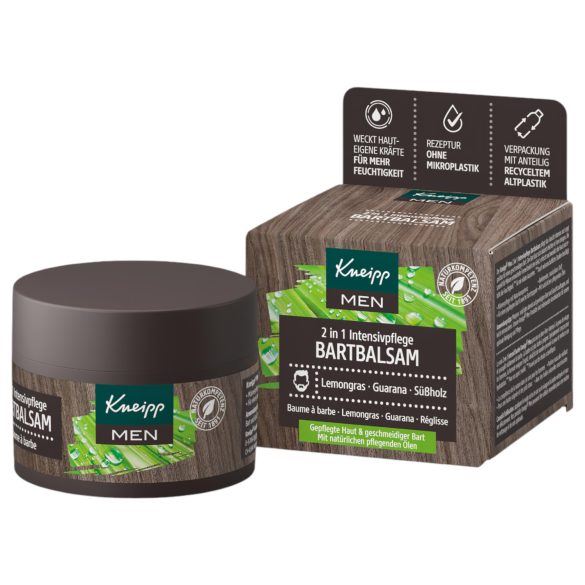 Kneipp MEN - 2-i-1 Intensiv skjeggpleie balsam (50ml)