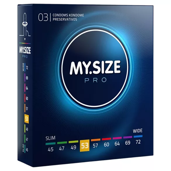 My.Size PRO - kondom i spesialstørrelse - 53 mm (3 stk)