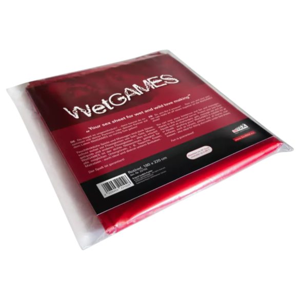 Joydivision WetGames - vanntett sexleketøy-laken - 180x220 (rød)