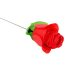 Panty Rose - Fristende tanga med rose - rød (S-L)