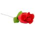 Panty Rose - Fristende tanga med rose - rød (S-L)