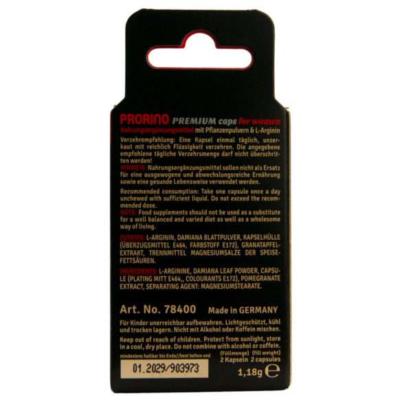 PRORINO - kosttilskudd kapsler for kvinner (2 stk)