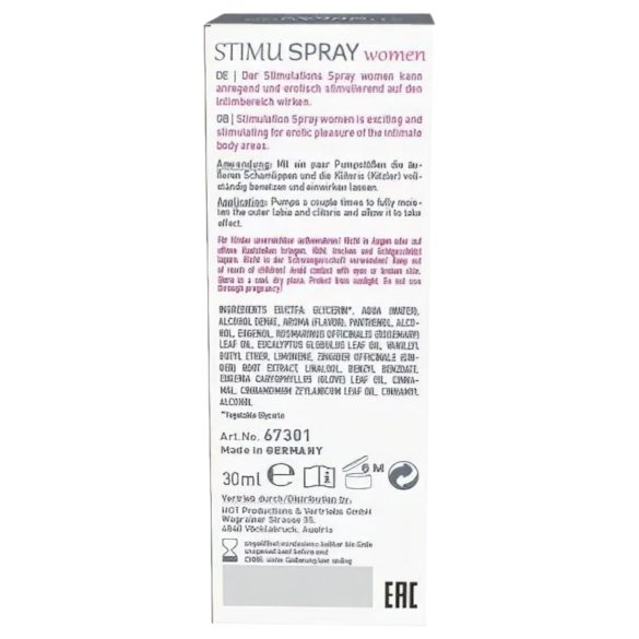 HOT Shiatsu Joyful - stimulerende spray for kvinner (30ml)