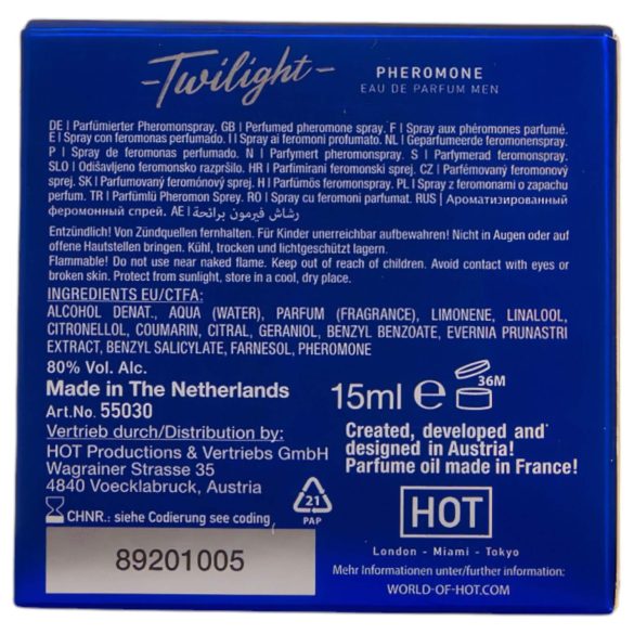 HOT Twilight - feromonparfyme for menn (15ml) - duftende