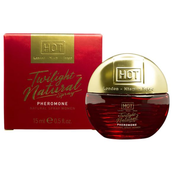 HOT Twilight Natural - feromonparfyme for kvinner (15 ml) - duftfri