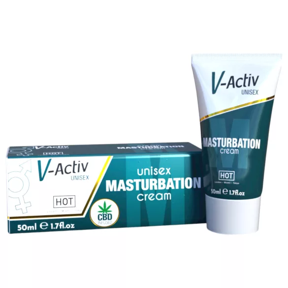Hot V-Active - stimulerende unisex masturbasjonskrem (50 ml)