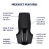 Satisfyer Menn Vibrasjon - oppladbar penisvibrator (svart)