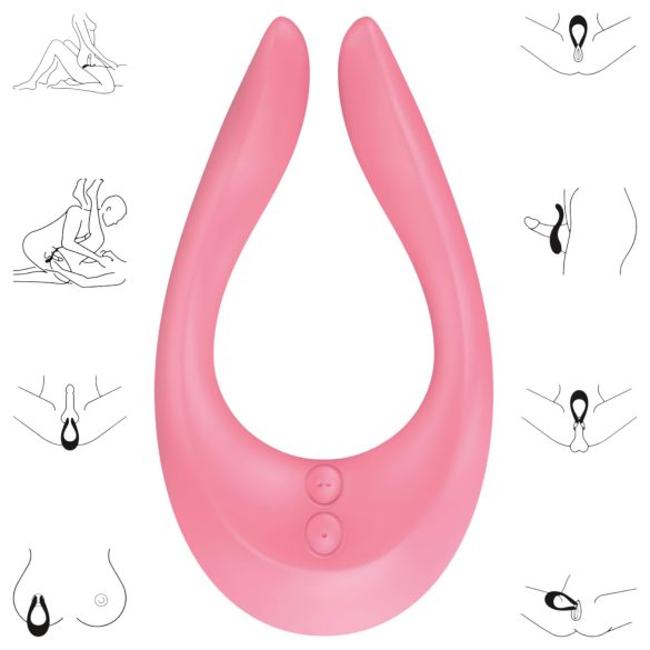 Satisfyer Endless Joy - oppladbar parvibrator (rosa)