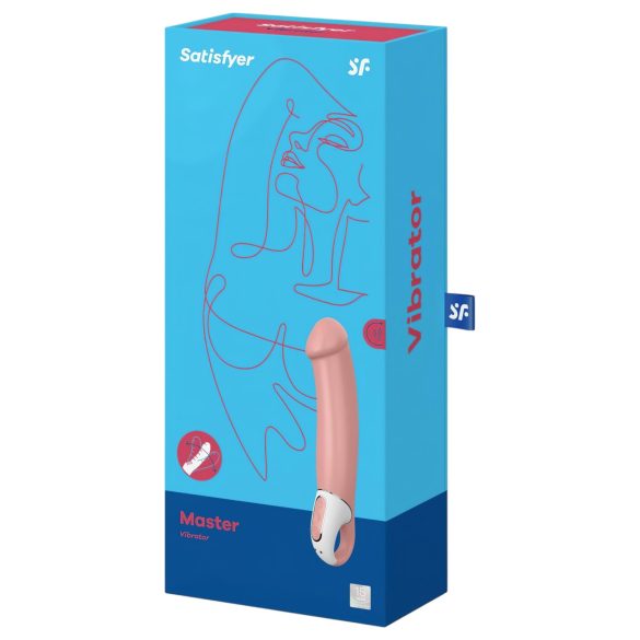 Satisfyer Master - vanntett, oppladbar vibrator (naturlig)