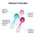 Satisfyer Styrkeballer - Kegelballsett (3 deler)