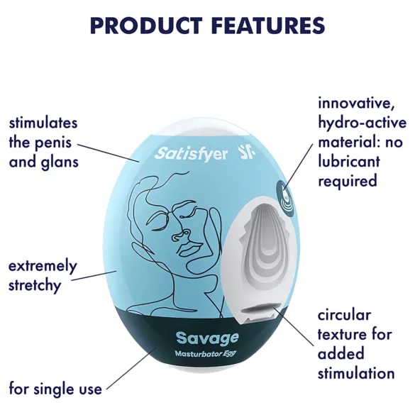 Satisfyer Egg Savage - vill-egget for nytelse (1 stk)