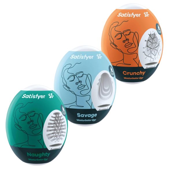 Satisfyer Egg NSC - eggmasturbatorsett (3 stk)