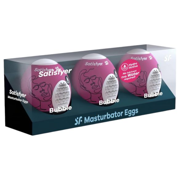 Satisfyer Egg Bubble - Eggmasturbator (3 stk)