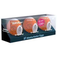 Satisfyer Egg Crunchy - Sett med 3 masturberingsegg