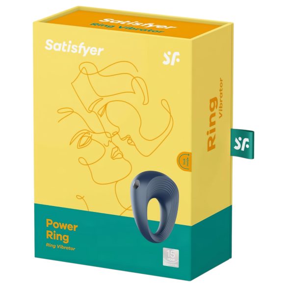 Satisfyer Power Ring - vanntett vibrerende penisring (grå)