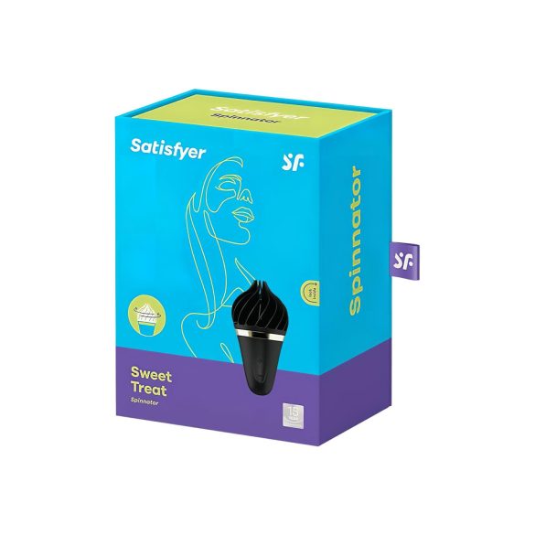 Satisfyer Sweet Treat - oppladbar, roterende klitorisvibrator (svart)