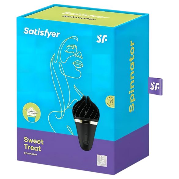 Satisfyer Sweet Treat - oppladbar, roterende klitorisvibrator (svart)
