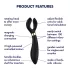 Satisfyer Endless Fun - oppladbar, vanntett parvibrator (svart)