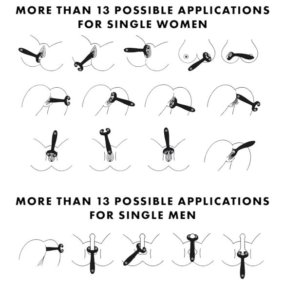 Satisfyer Endless Fun - oppladbar, vanntett parvibrator (blå)