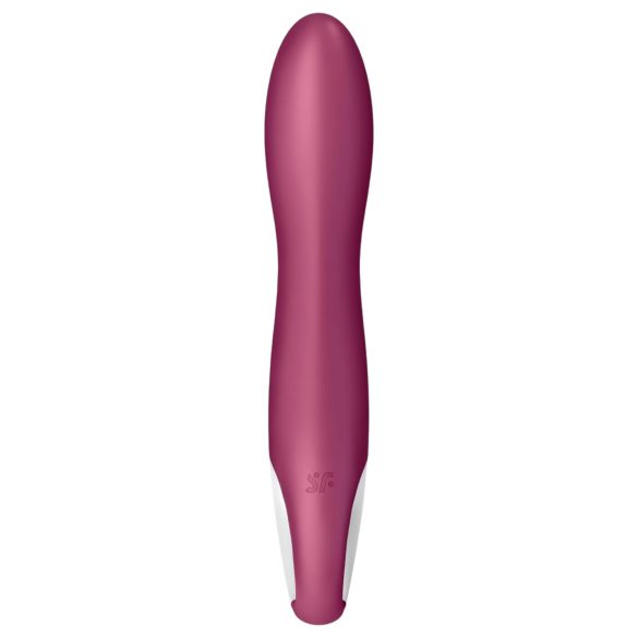 Satisfyer Big Heat - oppladbar G-punkt-vibrator med varme (rød)
