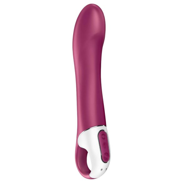 Satisfyer Big Heat - oppladbar G-punkt-vibrator med varme (rød)