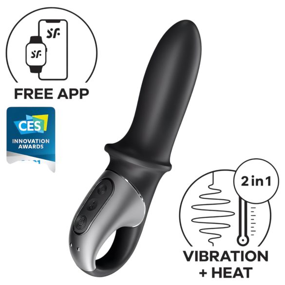 Satisfyer Hot Passion - smart varmende analvibrator (svart)