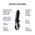 Satisfyer Hot Passion - smart varmende analvibrator (svart)