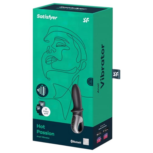 Satisfyer Hot Passion - smart varmende analvibrator (svart)