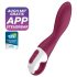 Satisfyer Heated Thrill - smart oppvarmet vibrator (rød)