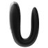 Satisfyer Double Fun - smart, vanntett parvibrator (svart)