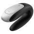 Satisfyer Double Fun - smart, vanntett parvibrator (svart)