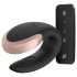 Satisfyer Double Love - smart, trådløs parvibrator (svart)