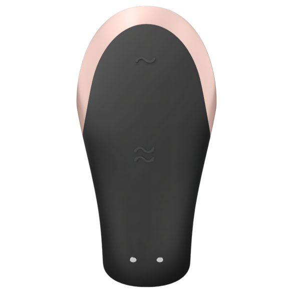 Satisfyer Double Love - smart, trådløs parvibrator (svart)