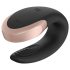 Satisfyer Double Love - smart, trådløs parvibrator (svart)