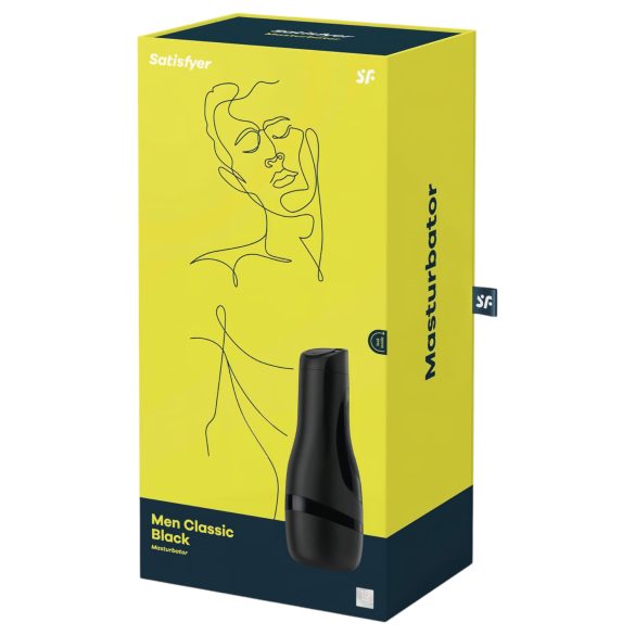 Satisfyer Men Classic - svart, manuell sugemasturbator