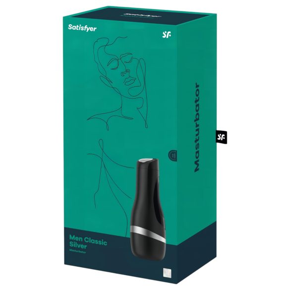 Satisfyer Men Classic - manuelt sugemasturbator (sølv)