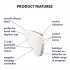 Satisfyer Love Triangle - smart luftbølgevibrator for klitoris (hvit)
