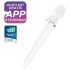 Satisfyer Double Wand-er - smart massasjevibrator (hvit)