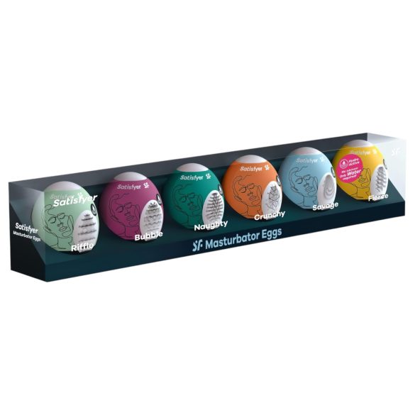 Satisfyer Egg Sett - egg-masturbatorsett (6 stk)