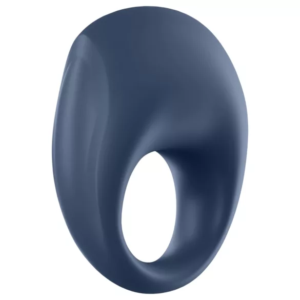 Satisfyer Strong One - App-styrt vibrasjonsring for penis, for menn (blå)