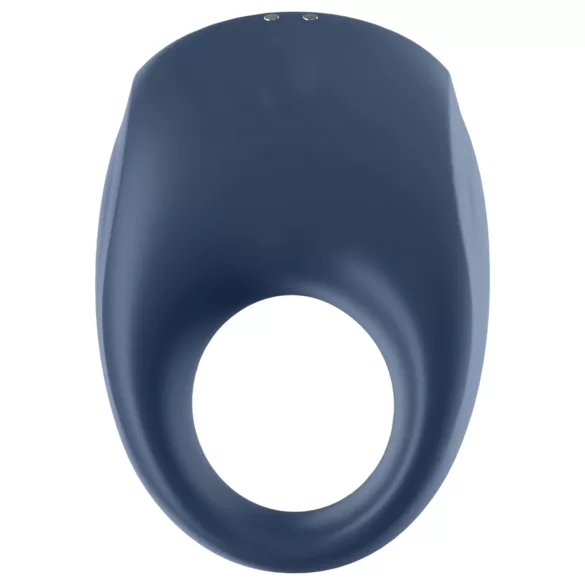 Satisfyer Strong One - App-styrt vibrasjonsring for penis, for menn (blå)