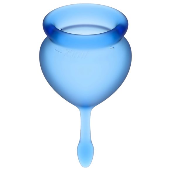 Satisfyer Feel Good - menstruasjonskopp sett (blå) - 2 stk