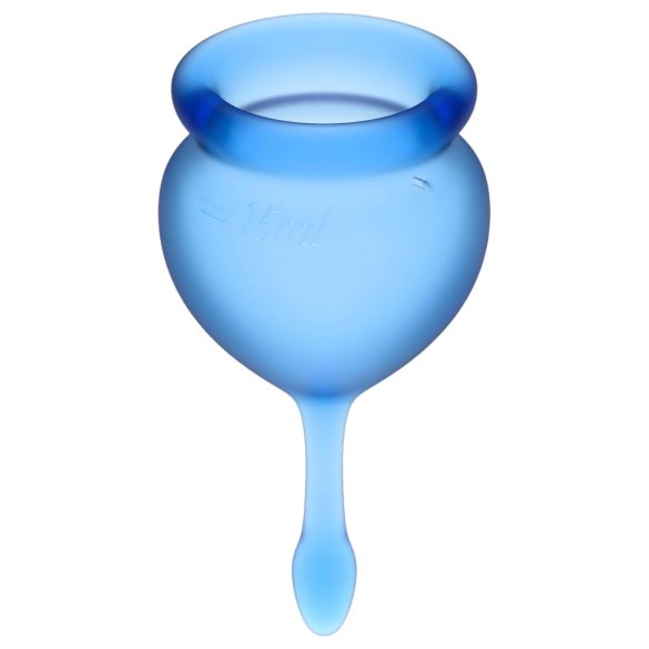 Satisfyer Feel Good - menstruasjonskopp sett (blå) - 2 stk